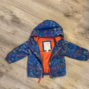 Cat & Jack Blue Raincoat with Dinosaur Print